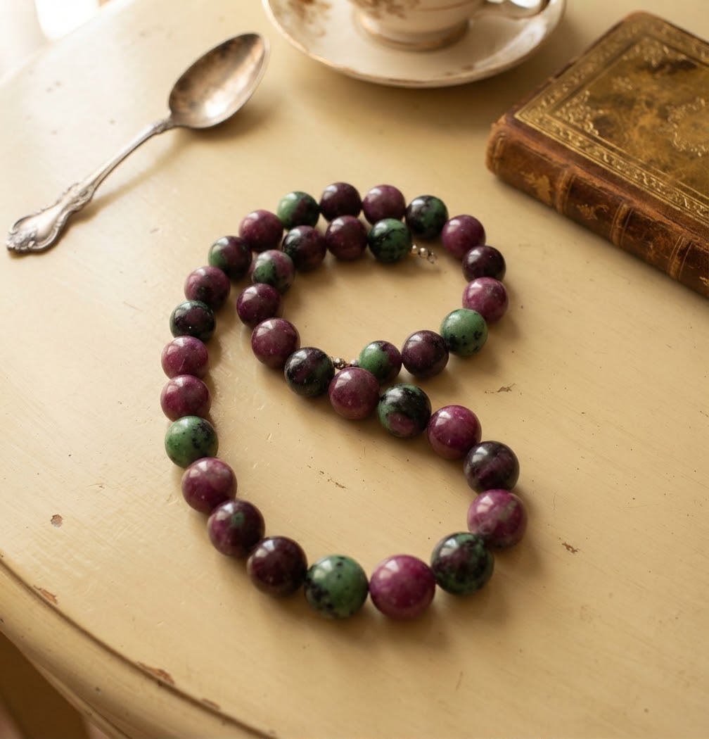 Plum Agate Statement Necklace