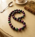 Plum Agate Statement Necklace